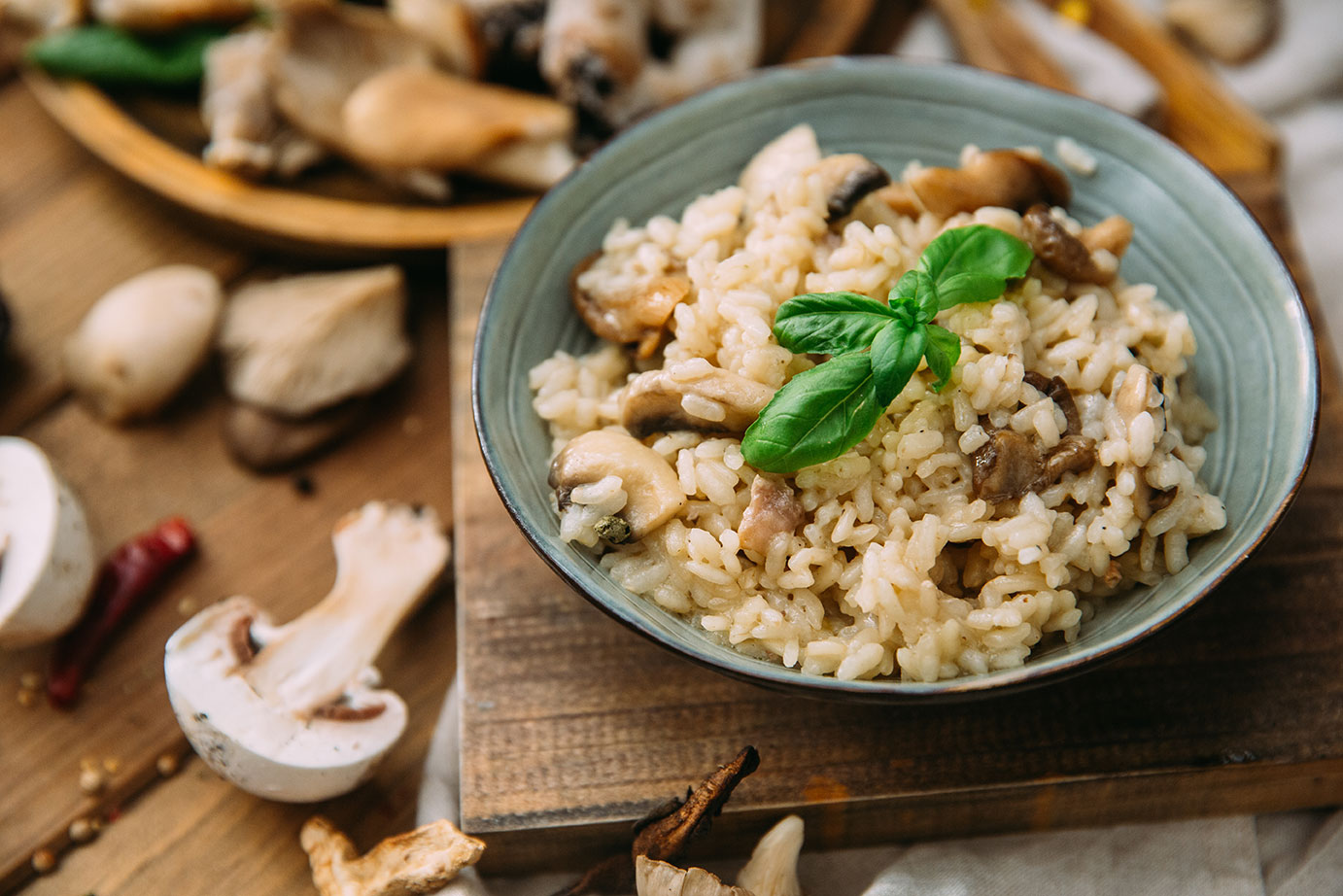 Risotto mit Pilzen