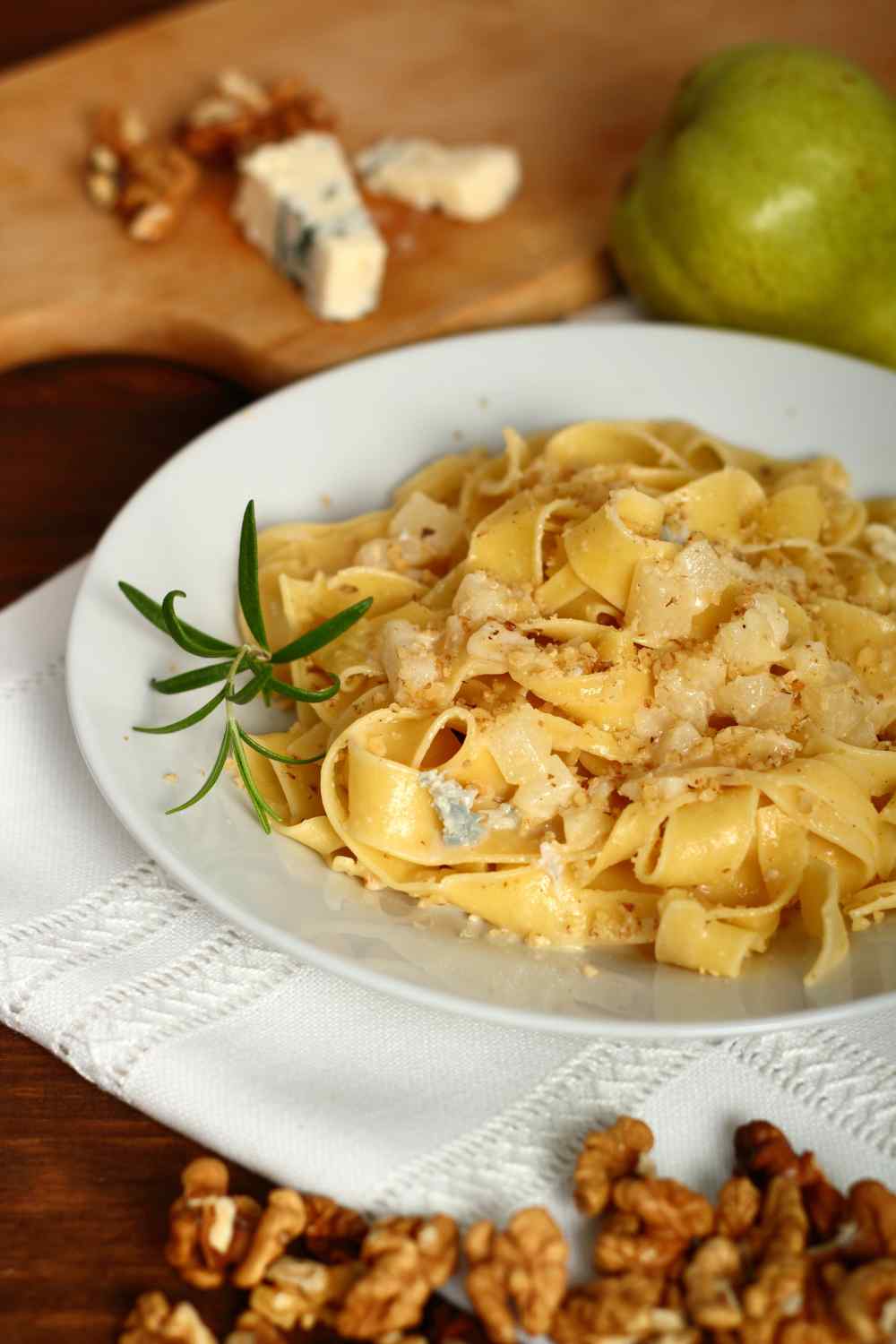Pasta mit Birnen und Gorgonzola