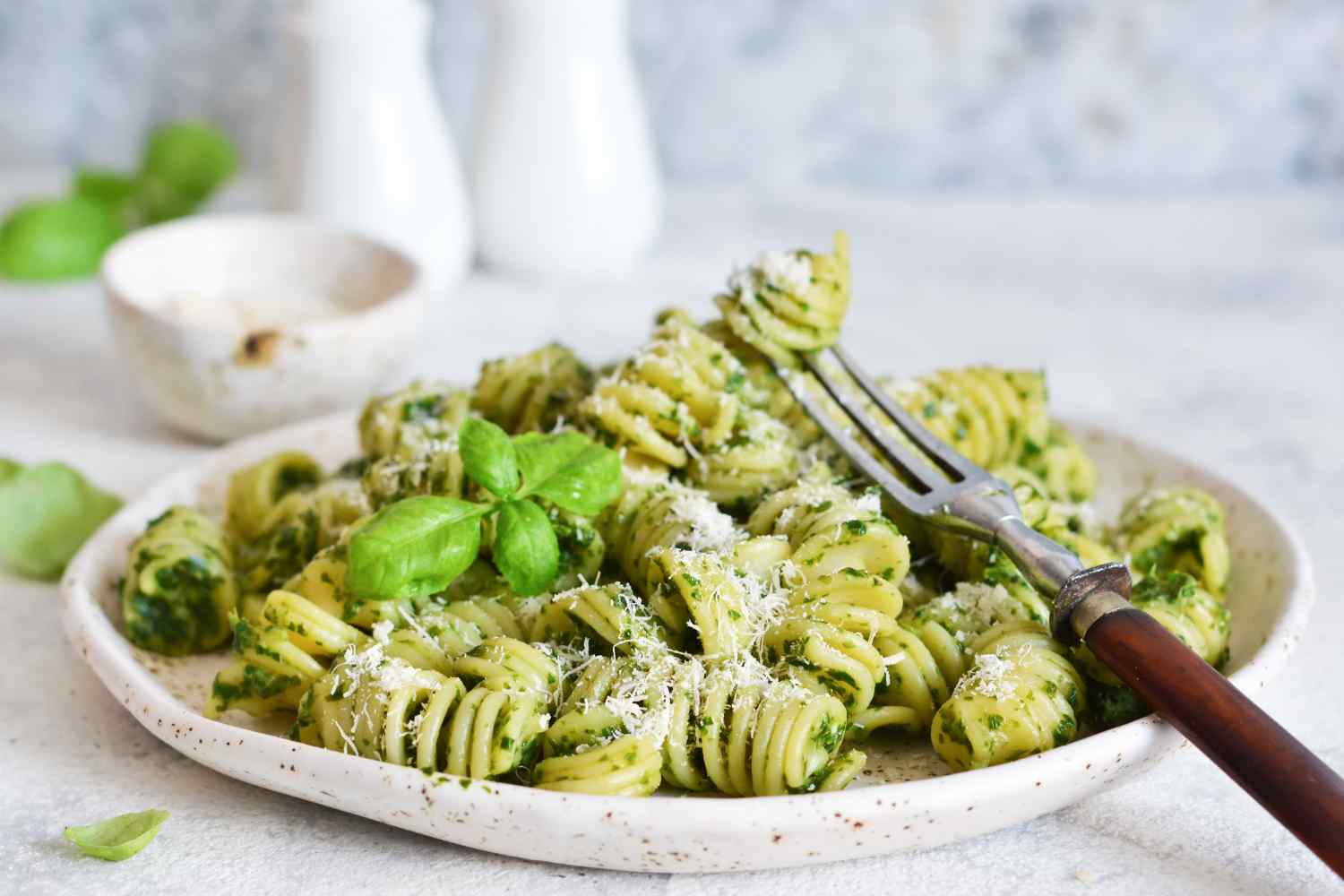 Pasta mit Erbsen-Minz-Soße Pasta mit Erbsen-Minz-Soße