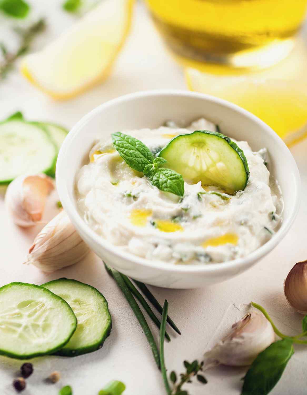 Kichererbsen-Gurken-Tsatsiki Kichererbsen-Gurken-Tsatsiki